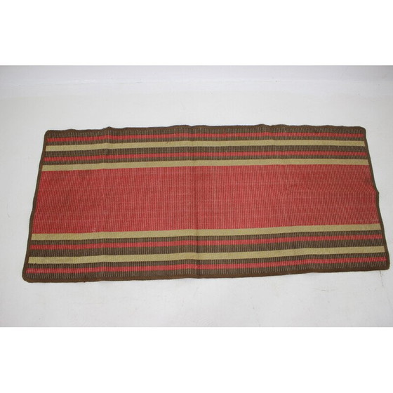 Image 1 of Tapis vintage en laine ,Tchécoslovaquie 1940s