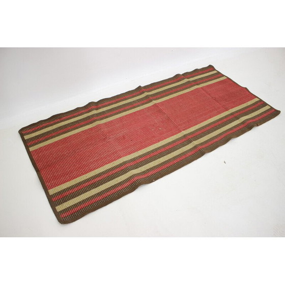 Image 1 of Tapis vintage en laine ,Tchécoslovaquie 1940s
