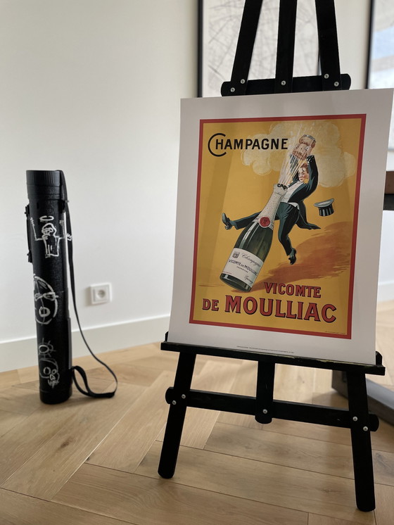 Image 1 of Vicomte de Moulliac - Affiche française classique, 2024, imprimée au Royaume-Uni