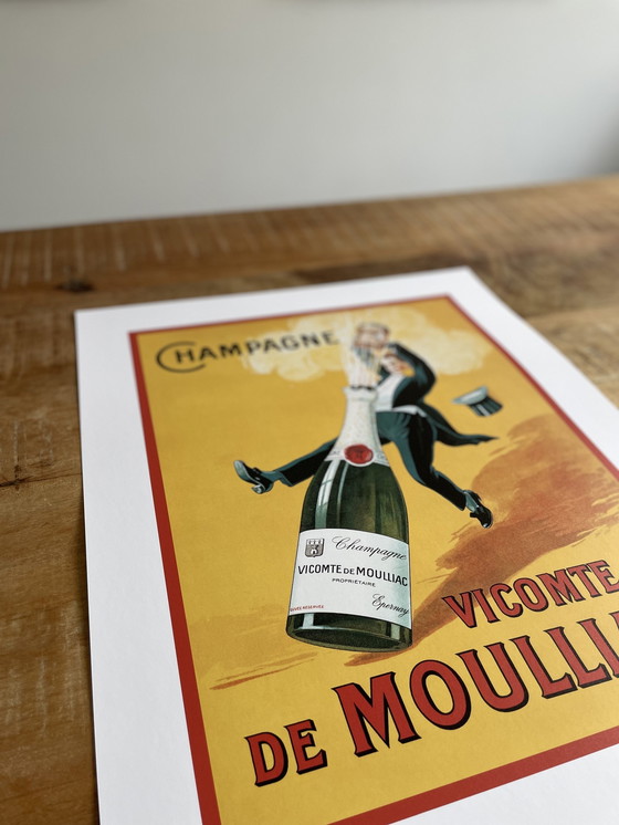 Image 1 of Vicomte de Moulliac - Affiche française classique, 2024, imprimée au Royaume-Uni