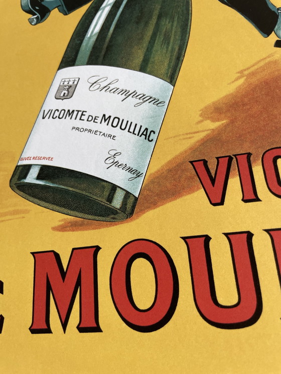 Image 1 of Vicomte de Moulliac - Affiche française classique, 2024, imprimée au Royaume-Uni