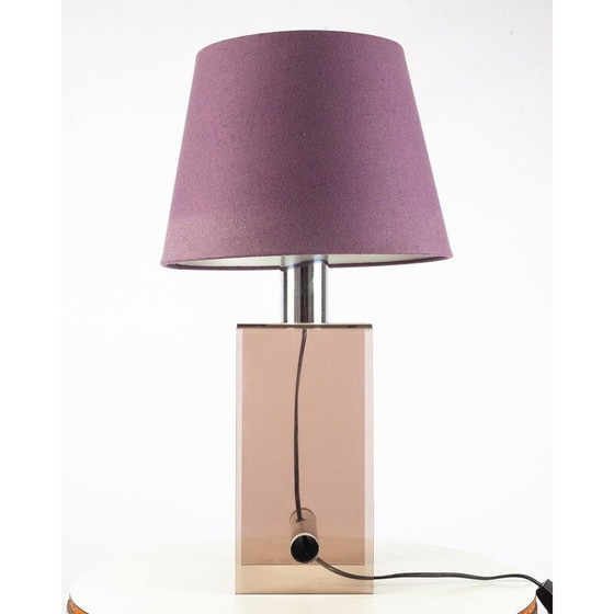 Image 1 of Lampe de chevet vintage en plexiglas et tissu par Kaiser Leuchten, 1970