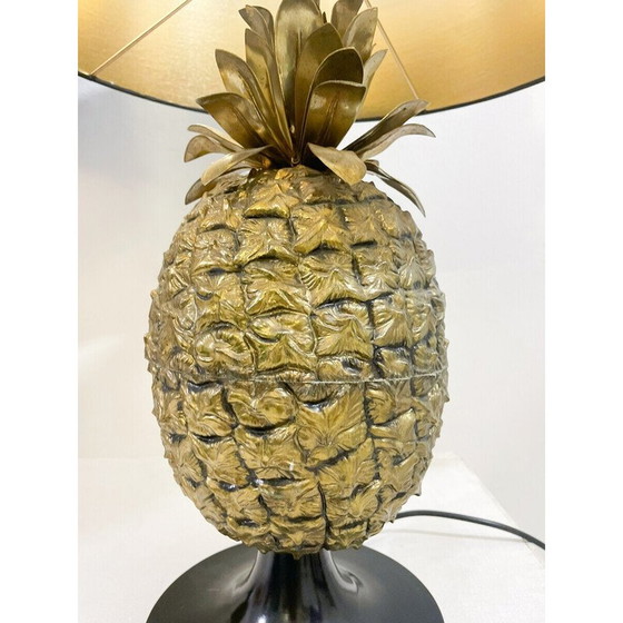 Image 1 of Paire de lampes de table ananas en laiton