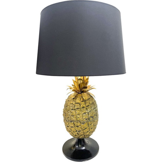 Image 1 of Paire de lampes de table ananas en laiton