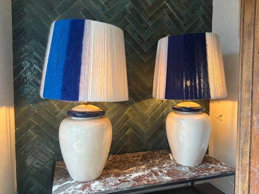 2 lampes artisanales