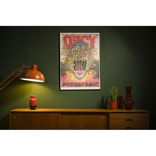 Affiche de film vintage "Aliens" par Andrzej Pągowski, Pologne 1987