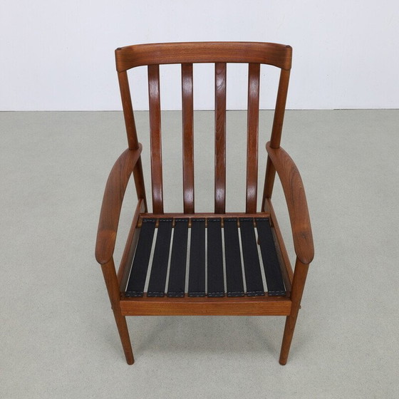 Image 1 of Fauteuil vintage modèle PJ56 en tissu par Grete Jalk pour P. Jeppesen Møbelfabrik, 1960