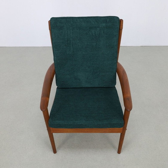 Image 1 of Fauteuil vintage modèle PJ56 en tissu par Grete Jalk pour P. Jeppesen Møbelfabrik, 1960