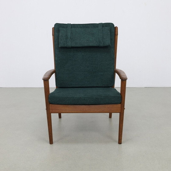 Image 1 of Fauteuil vintage modèle PJ56 en tissu par Grete Jalk pour P. Jeppesen Møbelfabrik, 1960