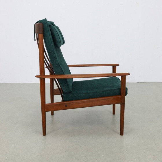 Image 1 of Fauteuil vintage modèle PJ56 en tissu par Grete Jalk pour P. Jeppesen Møbelfabrik, 1960