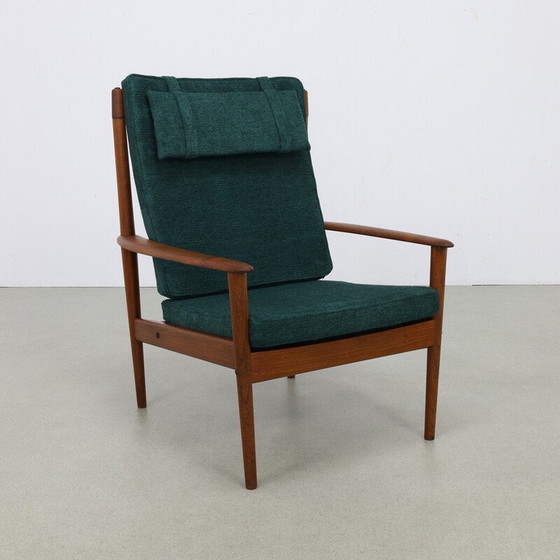 Image 1 of Fauteuil vintage modèle PJ56 en tissu par Grete Jalk pour P. Jeppesen Møbelfabrik, 1960