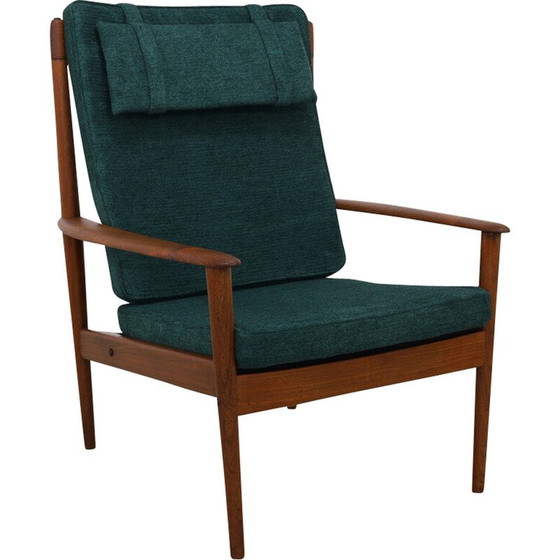 Image 1 of Fauteuil vintage modèle PJ56 en tissu par Grete Jalk pour P. Jeppesen Møbelfabrik, 1960