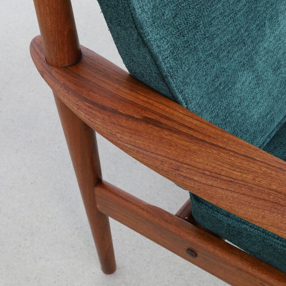 Image 1 of Fauteuil vintage modèle PJ56 en tissu par Grete Jalk pour P. Jeppesen Møbelfabrik, 1960