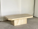 Table basse vintage Travertin