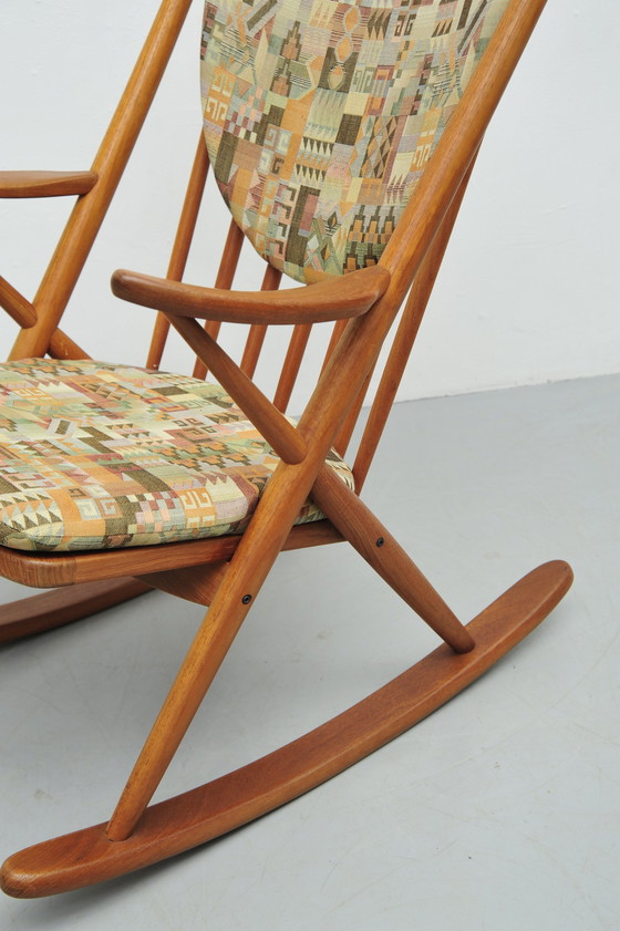 Image 1 of Chaise à bascule Frank Reenskaug Pour Bramin Teck Années 1960