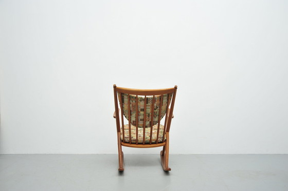 Image 1 of Chaise à bascule Frank Reenskaug Pour Bramin Teck Années 1960