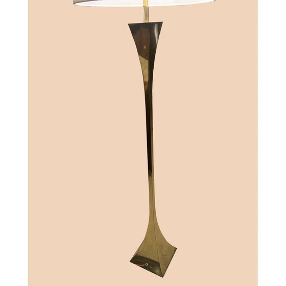 Image 1 of Lampadaire vintage en laiton doré par Tonello et Montagna pour High Society, 1970