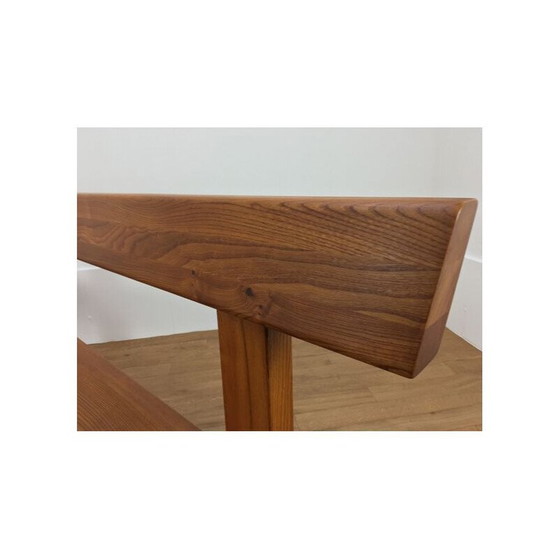 Image 1 of Banc vintage en bois d'orme par Pierre Chapo