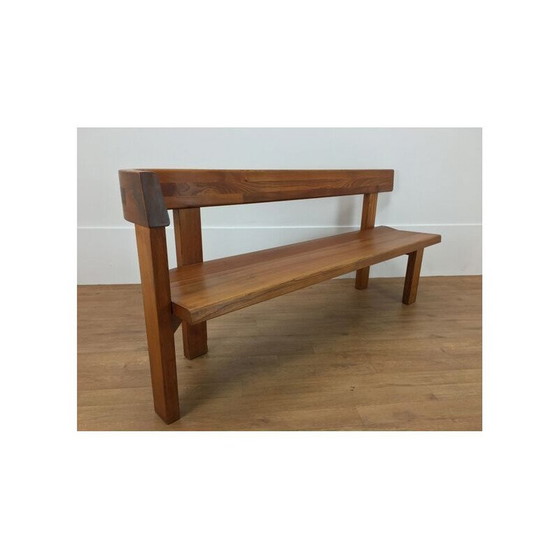 Image 1 of Banc vintage en bois d'orme par Pierre Chapo