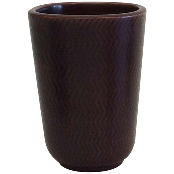 Image 1 of Vase vintage par Aluminia Royal Copenhagen pour Nils Thorsson, 1950