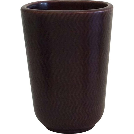 Image 1 of Vase vintage par Aluminia Royal Copenhagen pour Nils Thorsson, 1950