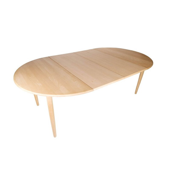 Image 1 of Table de salle à manger vintage en hêtre par Severin Hansen pour Haslev Furniture Factory, 1960s