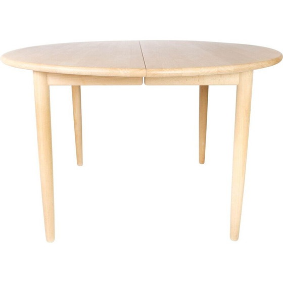 Image 1 of Table de salle à manger vintage en hêtre par Severin Hansen pour Haslev Furniture Factory, 1960s