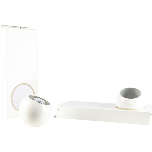 Paire d'appliques vintage en aluminium, Allemagne 1960