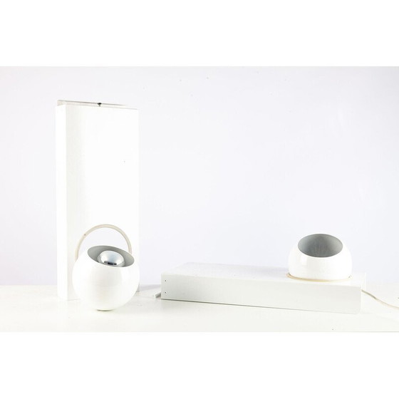 Image 1 of Paire d'appliques vintage en aluminium, Allemagne 1960