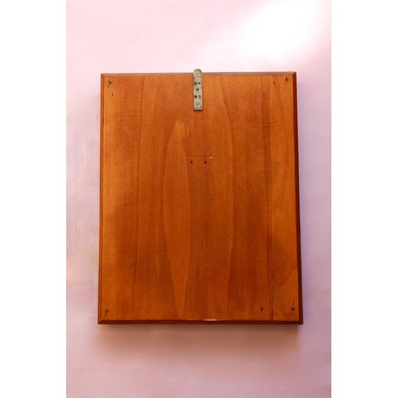 Image 1 of Miroir de courtoisie vintage avec étagère assortie, Italie 1940