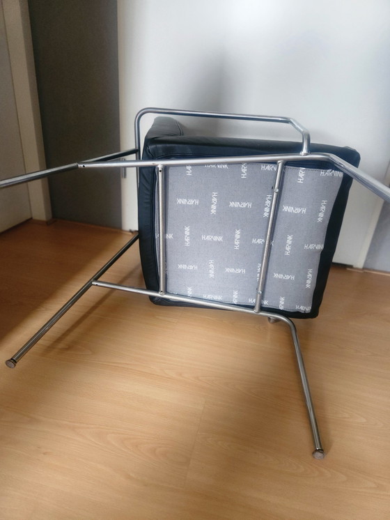 Image 1 of 4 belles chaises Harvink en cuir avec structure en acier