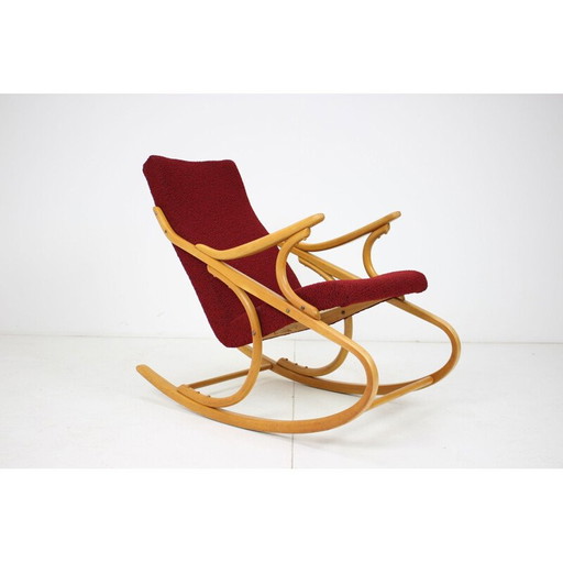 Fauteuil à bascule du milieu du siècle pour Mid Century, Tchécoslovaquie 1970