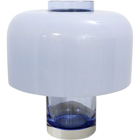 Image 1 of Lampe de table et vase vintage en verre de Murano modèle LT 226 par Carlo Nason pour Mazzega, Italie 1960