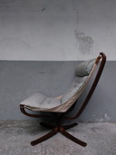 Chaise Falcon du Mid Century par Sigurd Ressell pour Vatne Mobler, 1960S