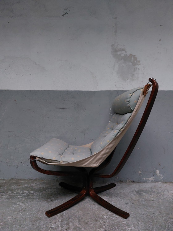 Image 1 of Chaise Falcon du Mid Century par Sigurd Ressell pour Vatne Mobler, 1960S