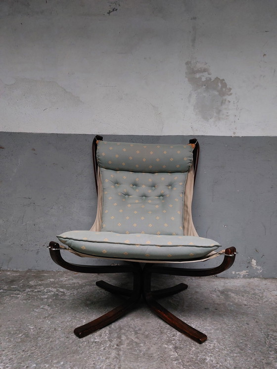 Image 1 of Chaise Falcon du Mid Century par Sigurd Ressell pour Vatne Mobler, 1960S