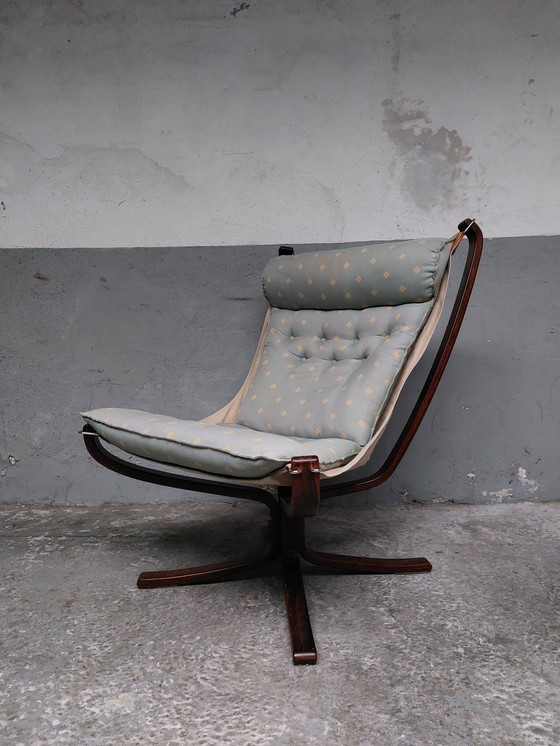 Image 1 of Chaise Falcon du Mid Century par Sigurd Ressell pour Vatne Mobler, 1960S