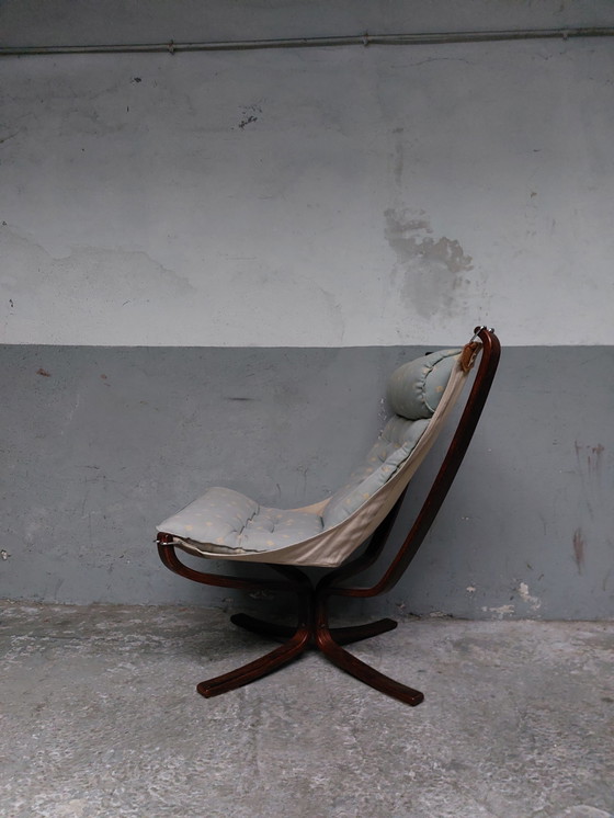 Image 1 of Chaise Falcon du Mid Century par Sigurd Ressell pour Vatne Mobler, 1960S