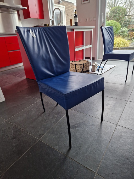 Image 1 of 4X Montis - Chaise de salle à manger Spica S Bleu