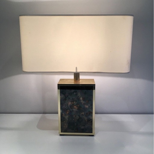 Lampe vintage en métal doré, 1970