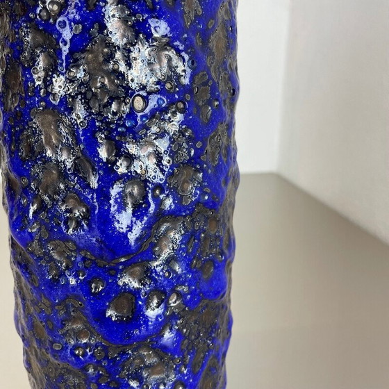 Image 1 of Vase vintage multicolore en céramique de lave grasse pour Scheurich, Allemagne 1970