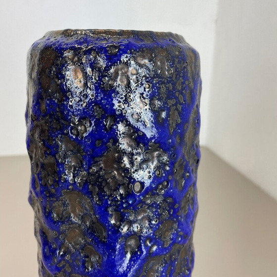 Image 1 of Vase vintage multicolore en céramique de lave grasse pour Scheurich, Allemagne 1970