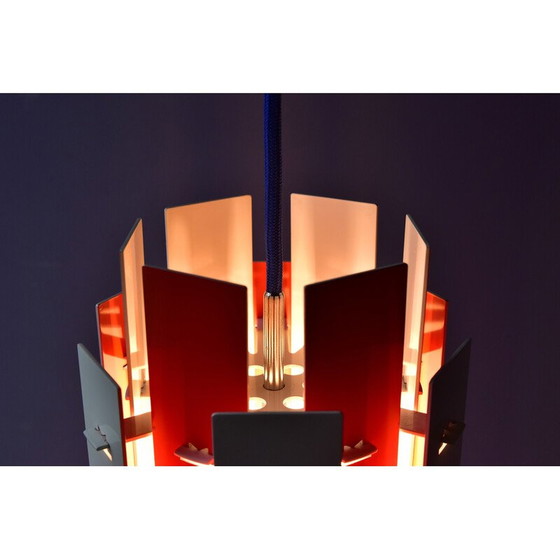 Image 1 of Lampe suspendue cocktail vintage par Henning Rehhof pour Fog and Mørup, Danemark, années 1970