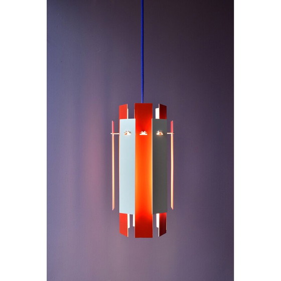 Image 1 of Lampe suspendue cocktail vintage par Henning Rehhof pour Fog and Mørup, Danemark, années 1970