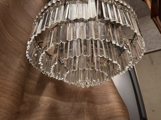 Image 1 of Lustre avec pendentifs en cristal