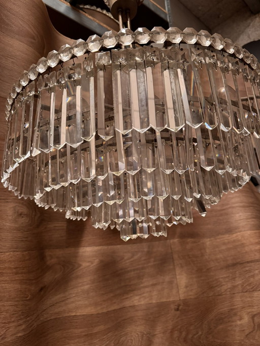 Lustre avec pendentifs en cristal