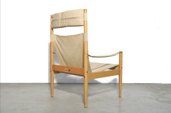 Image 1 of Erik Wørts Safari Chair For Niels Eilersen Denmark 1960