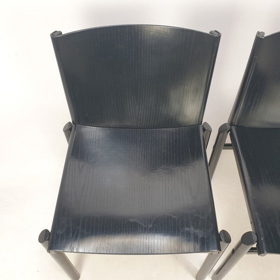 Image 1 of Paire de chaises de salle à manger vintage par Afra et Tobia Scarpa, Italie 1970