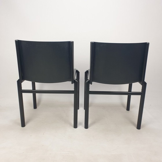 Image 1 of Paire de chaises de salle à manger vintage par Afra et Tobia Scarpa, Italie 1970