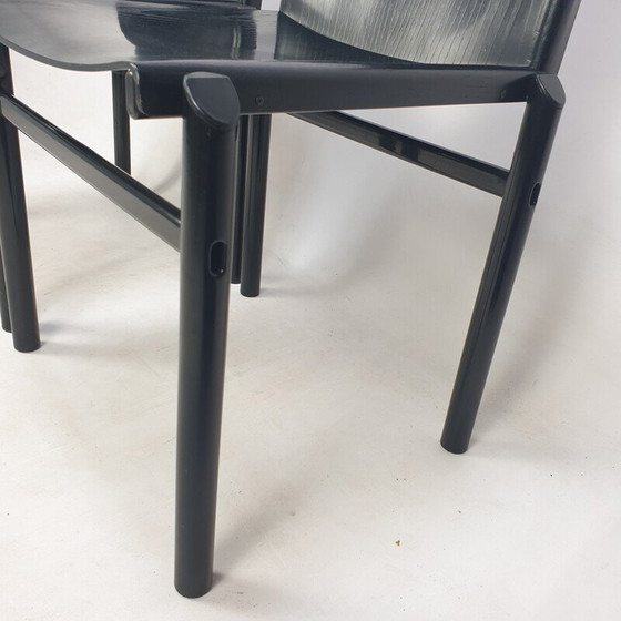 Image 1 of Paire de chaises de salle à manger vintage par Afra et Tobia Scarpa, Italie 1970